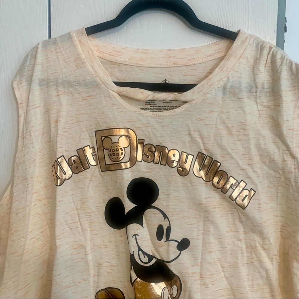 NWT. Disney Mickey Mouse rose gold tank top 2X. - Picture 3 of 11